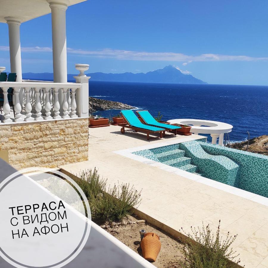 Villa Ulyana Kriaritsi - Athos Sea View & Spa Ngoại thất bức ảnh