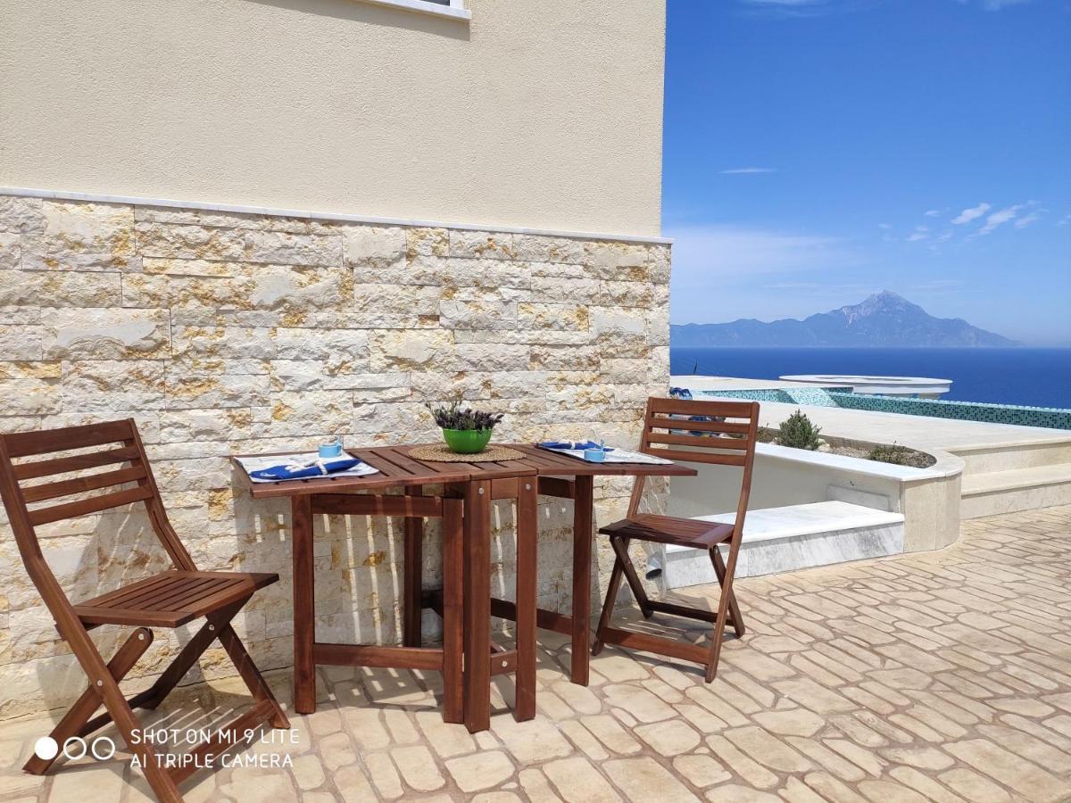 Villa Ulyana Kriaritsi - Athos Sea View & Spa Ngoại thất bức ảnh