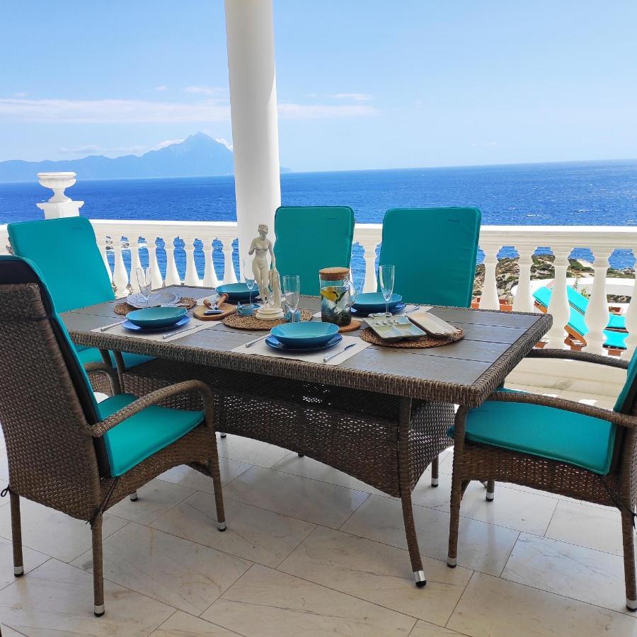 Villa Ulyana Kriaritsi - Athos Sea View & Spa Ngoại thất bức ảnh