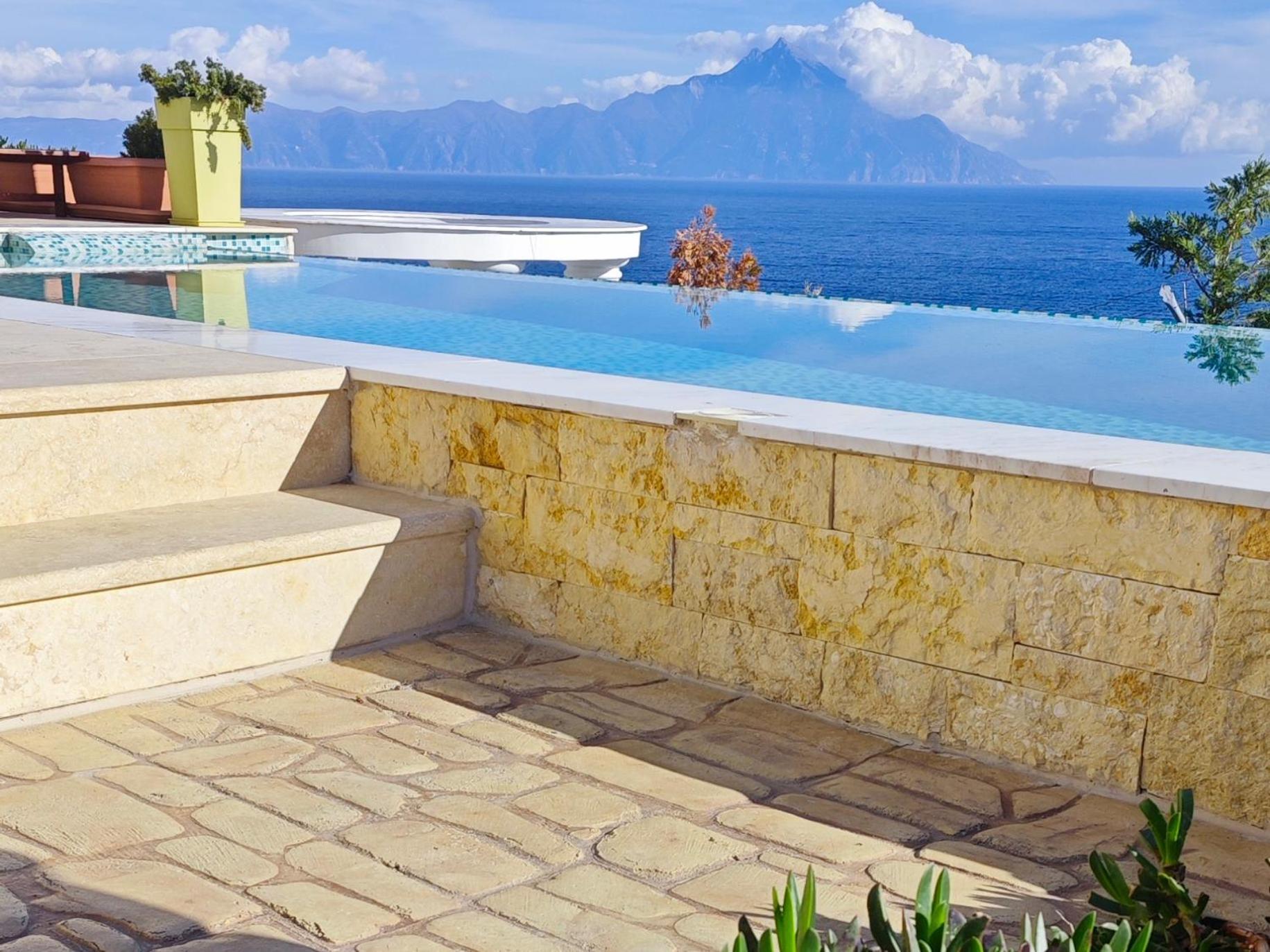 Villa Ulyana Kriaritsi - Athos Sea View & Spa Ngoại thất bức ảnh